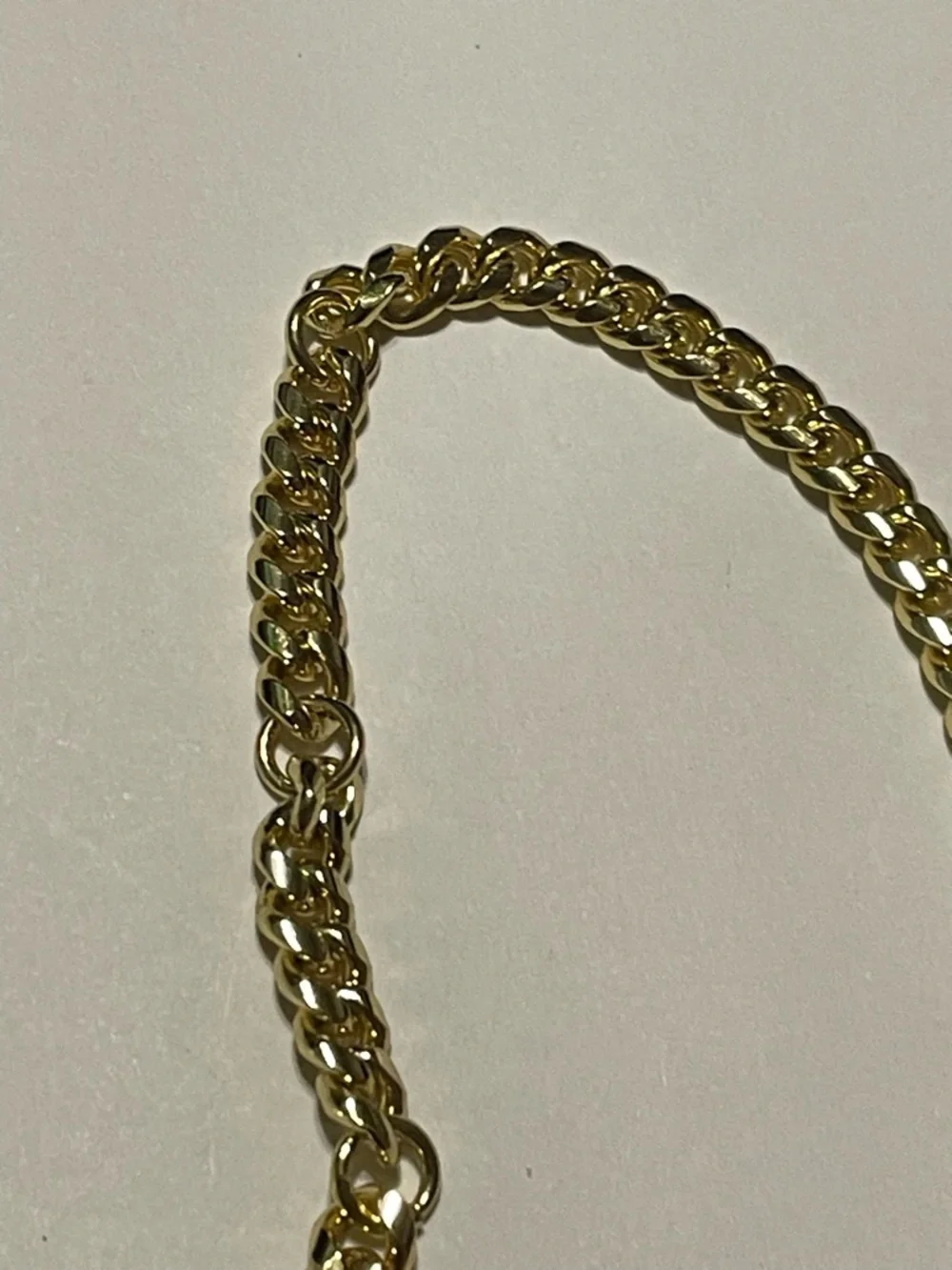 Gold Tone Chain Necklace #7577